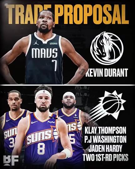 和歐文濃眉組三巨？美媒：獨(dú)行俠可用克萊+PJ+哈迪+倆首輪去換KD