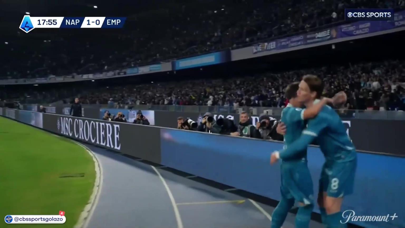 完美進球！麥克托米奈中場帶球一條龍外圍勁射破門！